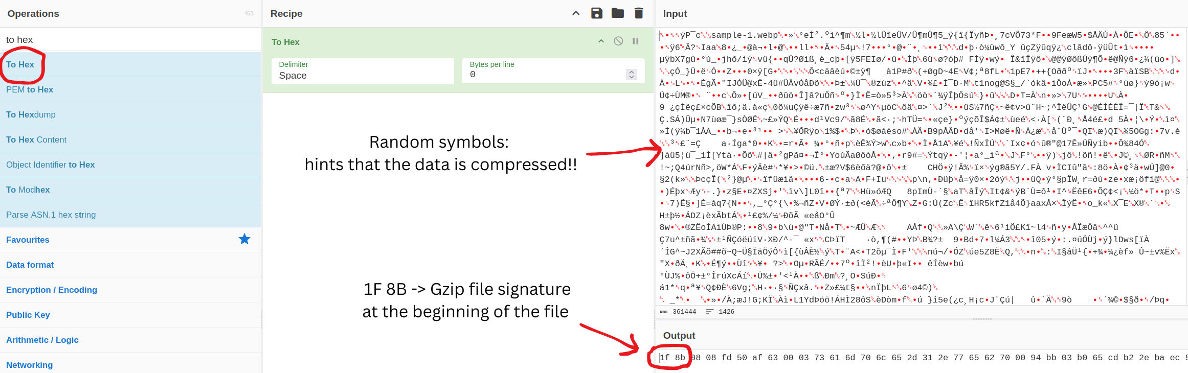Cyberchef example