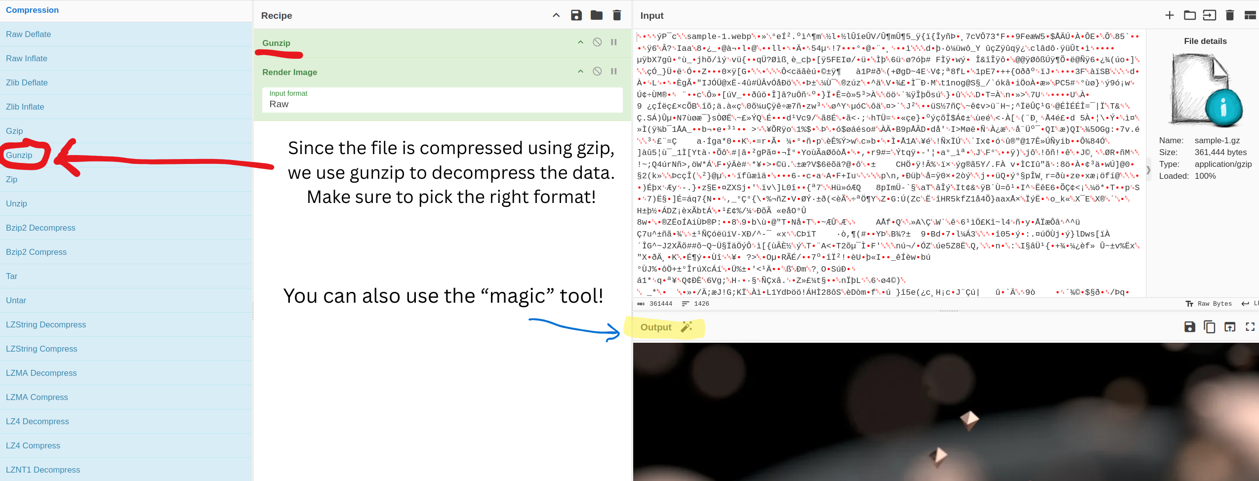 Cyberchef example
