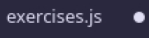 white dot next to vscode file name
