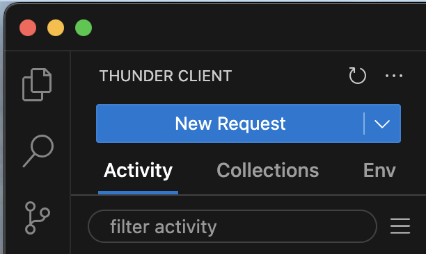 Thunder client new request